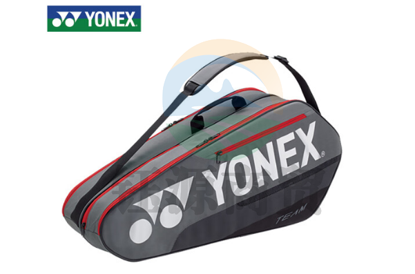 YONEX尤尼克斯羽毛球包比赛训练6支装大容量男运动单肩背包独立鞋仓BA42126CR-764灰珍珠