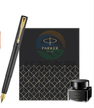 派克(PARKER)钢笔 签字笔 商务办公送礼 男女生日礼物 学生练字 威雅XL经典黑金夹墨水笔+深灰迷你墨水礼盒
