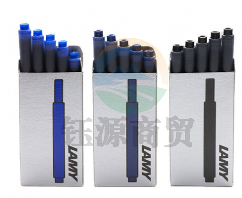 墨囊 凌美 LAMY 钢笔墨囊 T10 (晶蓝) 5支/盒  WLSZ0626121208123