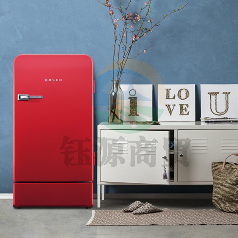 博世 BOSCH KSL20AR30C红色154升 持久保鲜 复古单门冰箱