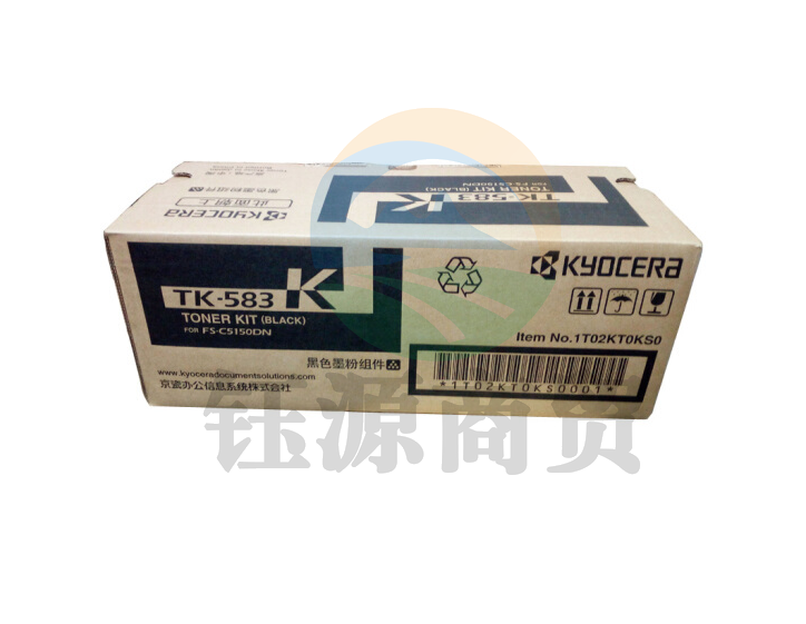 京瓷（Kyocera）TK-583K 黑色原装墨粉（适用于京瓷FS-5150DN）