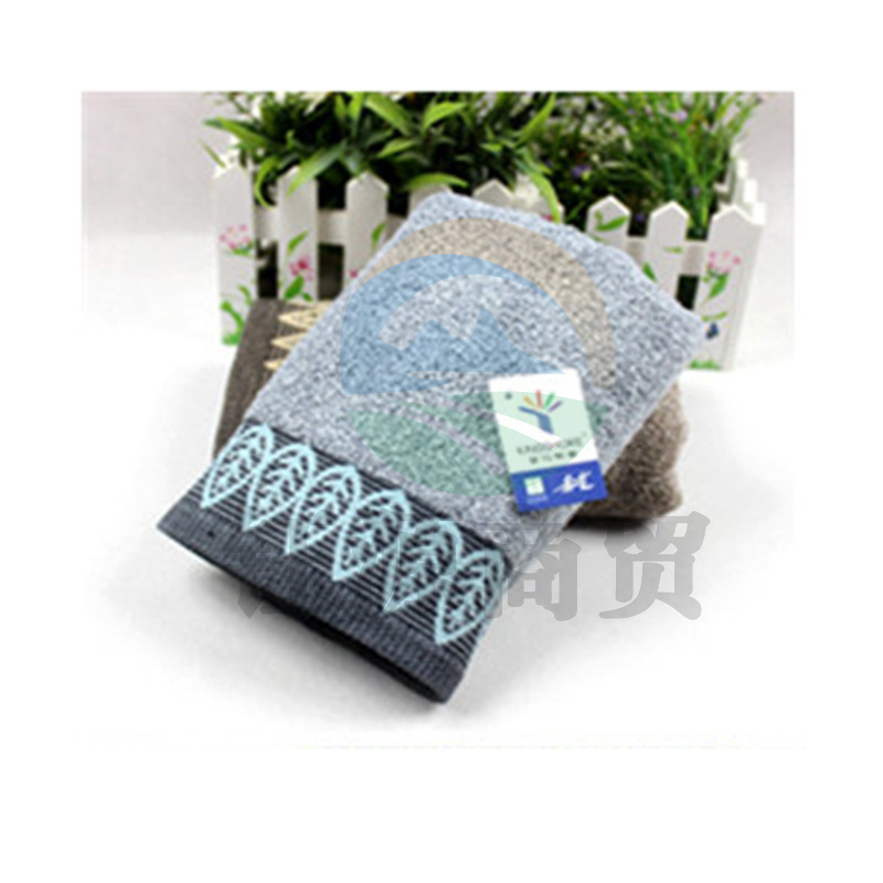 金号 GA1315 纯棉厚实毛巾 树叶提缎毛巾 70*34cm 随机色 单条装