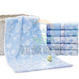 洁丽雅 提花缎档 面巾2625 6394 800*340mm 110g 蓝色/白色随机