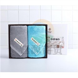 洁丽雅（Grace） 秀色-2 2条面巾 巾耕细作礼盒 颜色随机