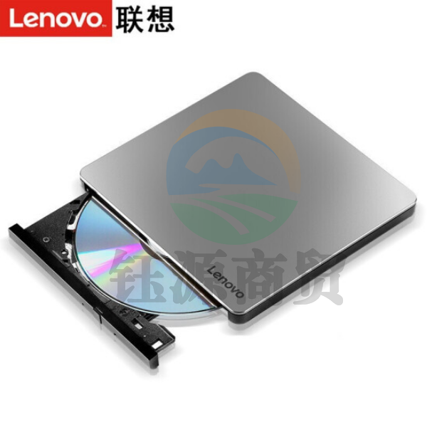 联想（Lenovo）DB85 8倍速 铝合金Type-C/USB外置光驱 外置DVD刻录机 移动光驱 Windows/MAC系统（银黑色）