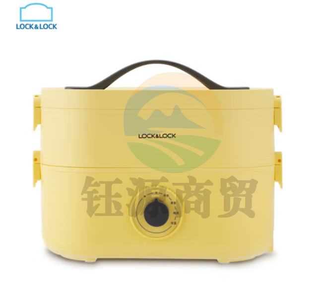 乐扣乐扣（LOCK&LOCK） EJR211YEL 加热饭盒电热饭盒保温饭盒加热多层316不锈钢便携自热饭盒 黄色