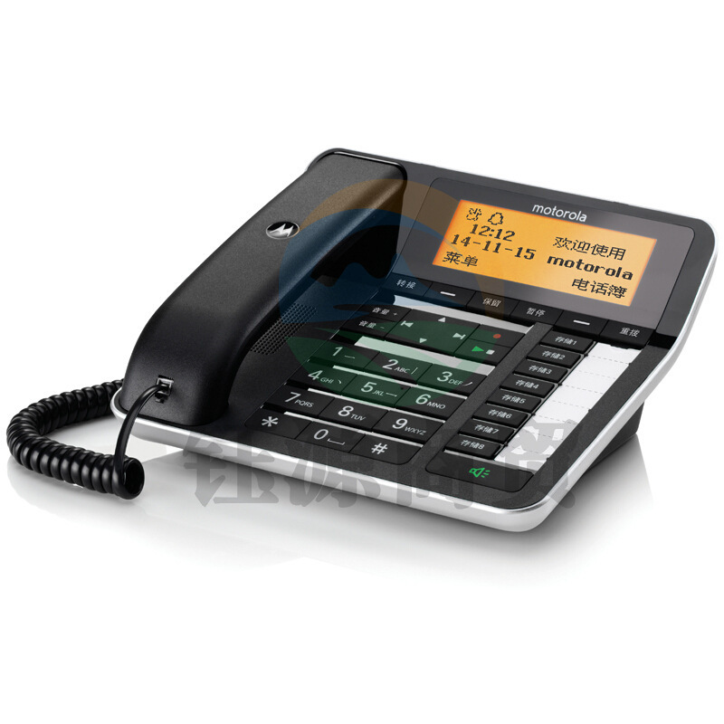 摩托罗拉 CT700C 录音电话机 超长录音 黑色 数字有绳