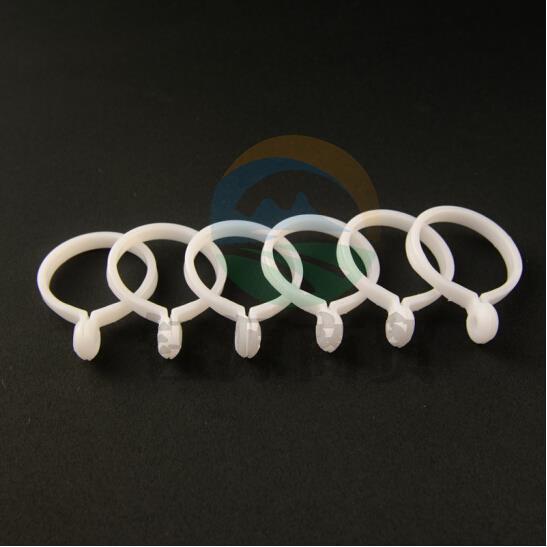 窗帘环 纳米静音圈挂钩 窗帘开口吊环 浴帘环 本白色 100个起订