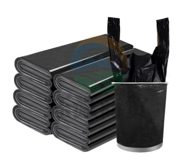 加厚背心式黑色垃圾袋40cm（展开55cm）*60cm