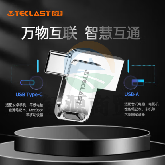 台电（TECLAST）32GB Type-C USB2.0 手机U盘 迷你型双接口小u盘 车载手机电脑两用优盘32GBNLT