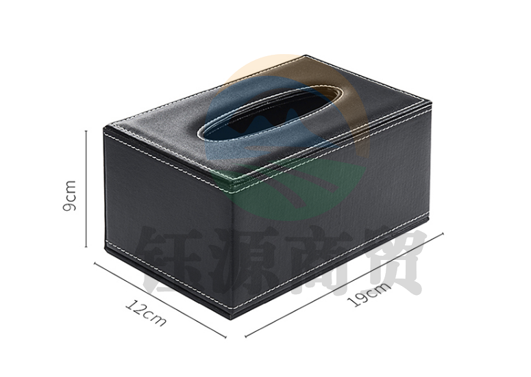 金隆兴 皮质纸巾盒 桌面抽纸盒 小号欧式简约收纳盒