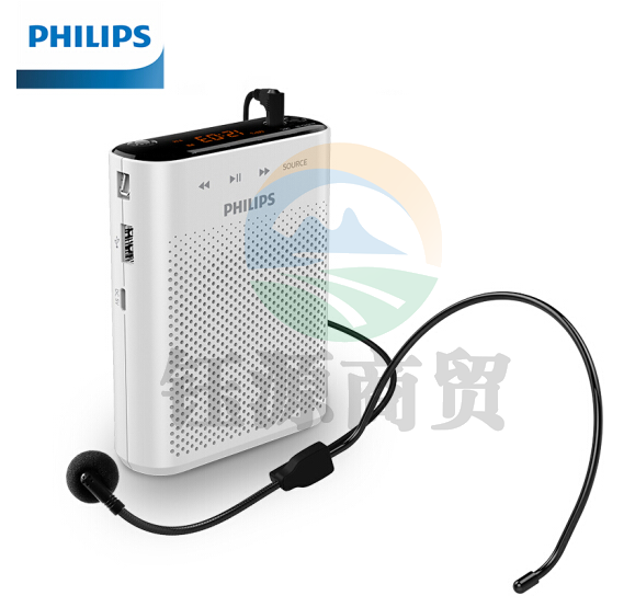 飞利浦SBM210 便携式扩音器小蜜蜂 插卡音箱 大功率扩音喇叭 FM收音机