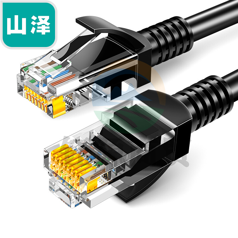 山泽（SAMZHE）SH-1080 高速超五类网线8米(黑色）