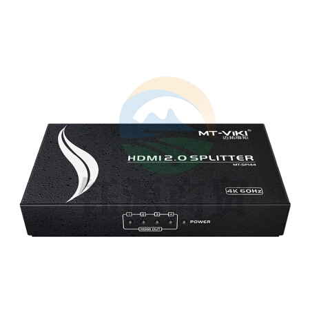 迈拓维矩（MT-viki）HDMI分配器一进四出一分四高清4K@60Hz分屏器 MT-SP144