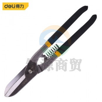 得力工具 型号 DL4372 剪刀 多功能剪 铁皮强力集成吊顶专用手工剪子 电工剪 铁皮剪刀 不锈钢金属铁片铁丝网剪子 德式铁皮剪 铁皮剪 12寸