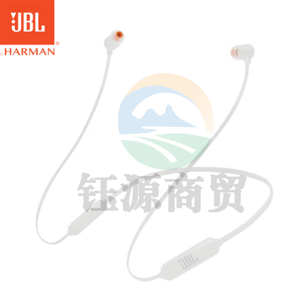 JBL TUNE 110BT 蓝牙无线耳机 运动音乐游戏耳机 苹果华为小米入耳式耳机 带麦可通话 白色
