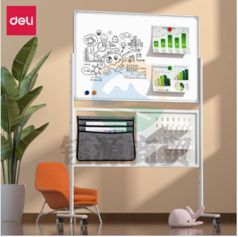 得力MB700_H型可收纳升降双面白板(横向)900*600mm(白)(块)