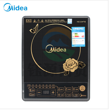 美的（Midea）电磁炉 HK2002 可煮火锅 8段火力调节 防水按键式黑晶面板 黑色