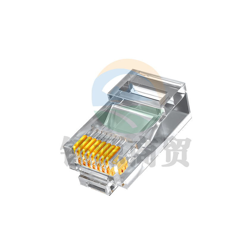 山泽(SAMZHE)六类水晶头触点镀金50U6类RJ45电脑网络宽带连接头非屏蔽千兆网线水晶头 100个/盒 650DJ