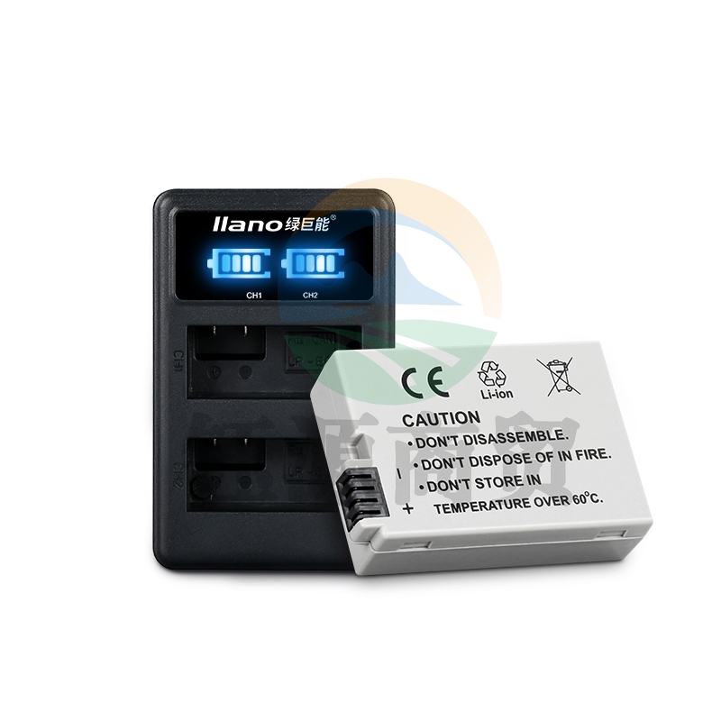 绿巨能（llano）佳能LP-E8相机电池 相机充电器 适用EOS 700D 600D 550D 650D 电池充电套装 两电双充