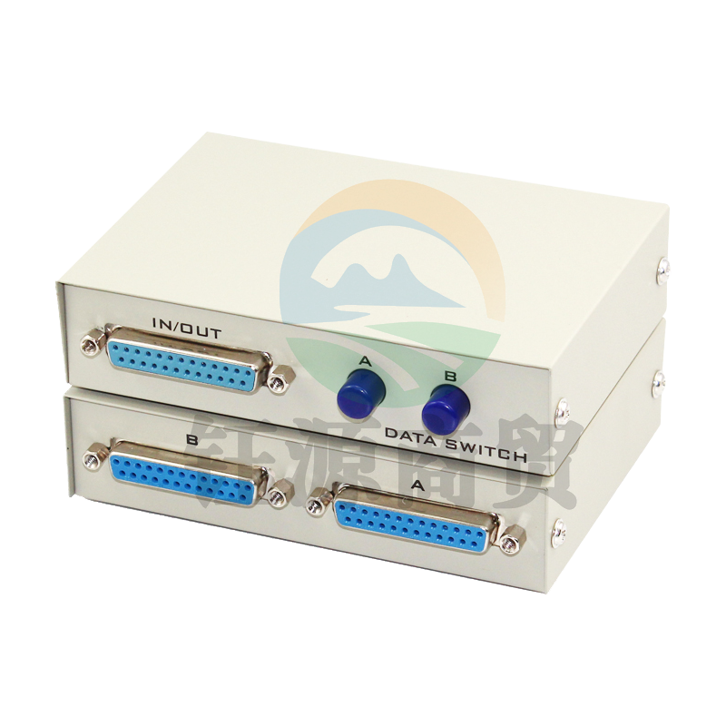 迈拓维矩MT-25-2 并口打印机共享器2进1出一拖二老式针式打印切换器