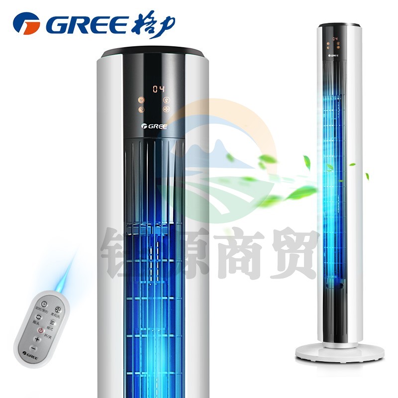 格力（GREE）家用塔扇负离子节能电风扇遥控定时落地扇摇头无叶风扇FL-09X62Bhc 遥控款