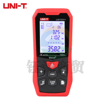 优利德（UNI-T）激光测距仪充电款 100米语音播报 手持式便携电子尺 红外线量房仪 LM100V+