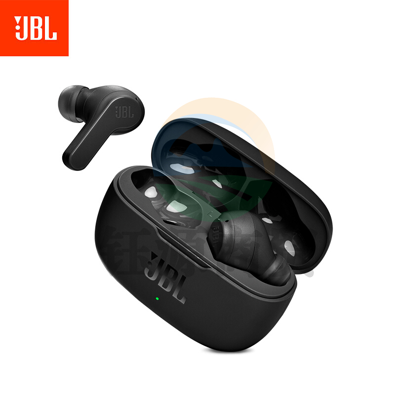 JBL Wave 200TWS 真无线半入耳式蓝牙耳机 音乐运动耳机 蓝牙5.0 苹果华为小米手机通用 暗夜黑
