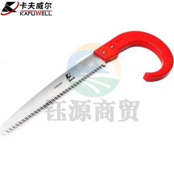 卡夫威尔 园林手锯 腰锯木工锯子户外园艺伐木拉花树枝锯 300mm CU6002D