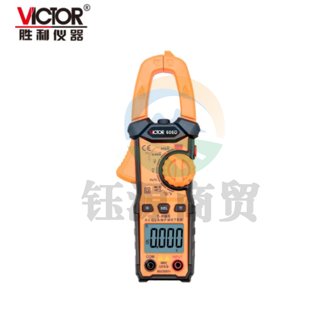 胜利仪器 (VICTOR) VC606D 高精度数字钳形表 3999 自动量程 交直流电压 交流电流