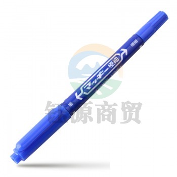 斑马（Zebra）MO-120-MC-R 小双头记号笔 蓝色 单支装