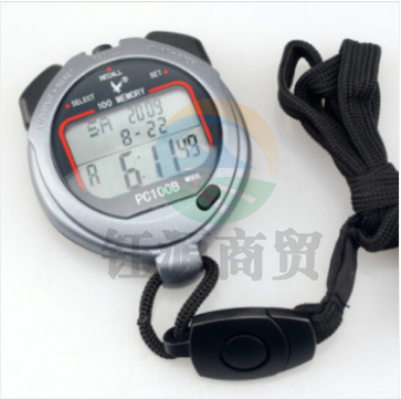 天福 秒表计时器 田径比赛游泳训练裁判记忆秒表三排100道 PC100B