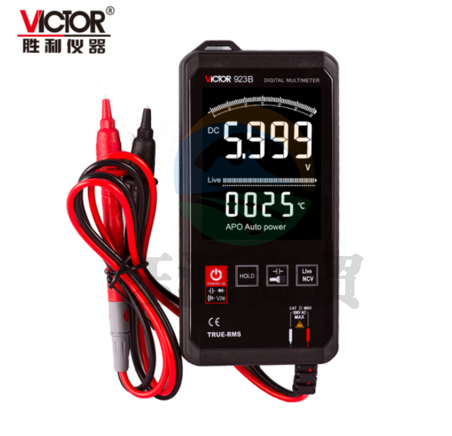 胜利仪器（VICTOR）VC923B 口袋型万用表轻薄高精度数字袖珍型电容电阻频率