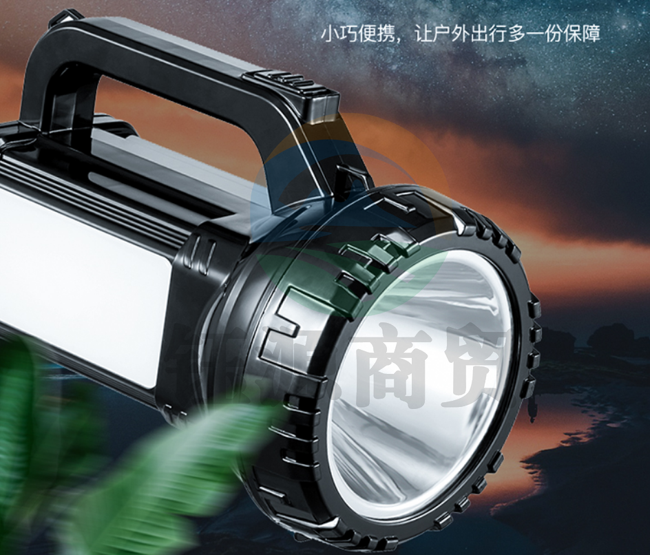 久量（DP）DP-7320 手电筒强光超亮远射LED家用户外灯可充电便携应急防身探照灯 升级款带侧灯