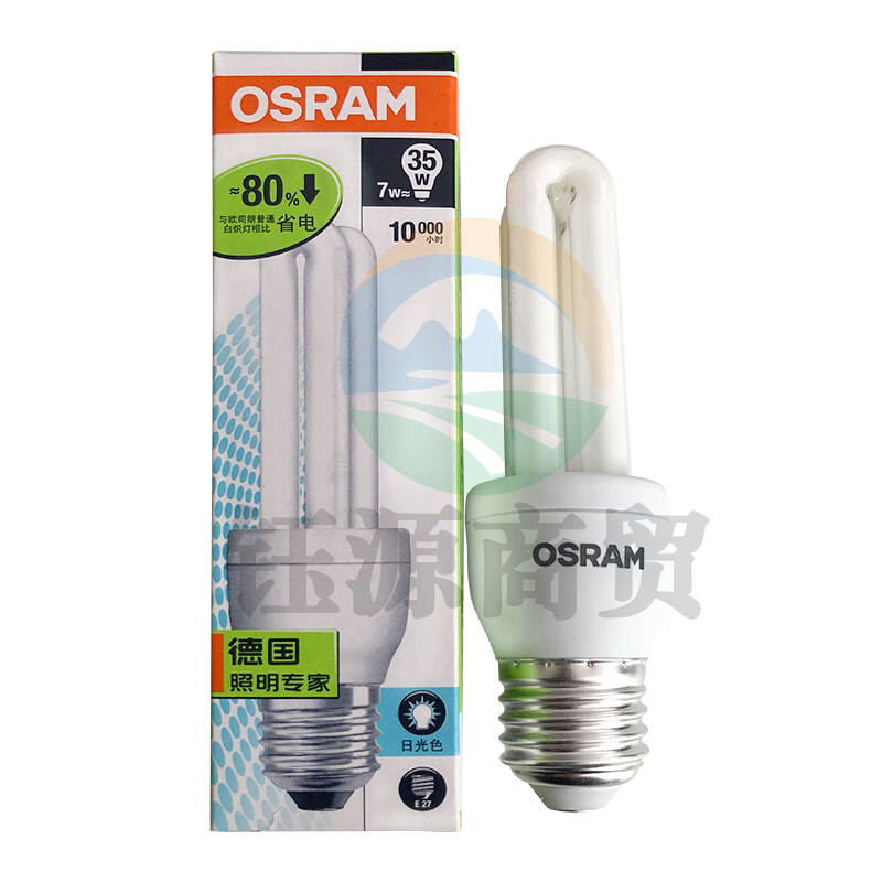 欧司朗(OSRAM)标准型节能灯 E27大口 日光色 7W 6500K