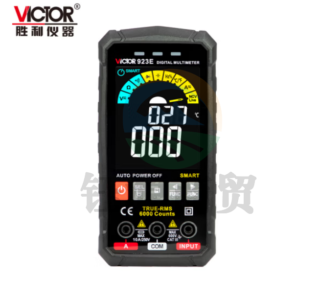 胜利仪器(VICTOR)VC923E 大屏轻薄万用表高精度万能表自动识别便携式