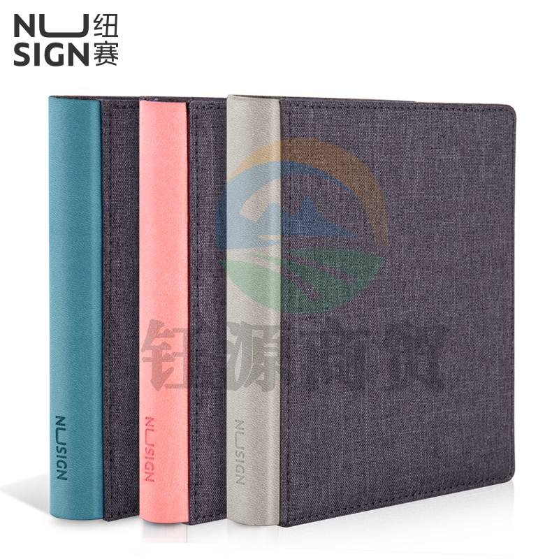 纽赛(NUSIGN)NS245 迷你64K/80页可换芯布艺笔记本 空白+方格内页 单本装颜色随机