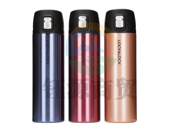 乐扣乐扣（LOCK&LOCK） 一键式轻薄不锈钢保温杯 LHC3220SPG 蓝色 500ml