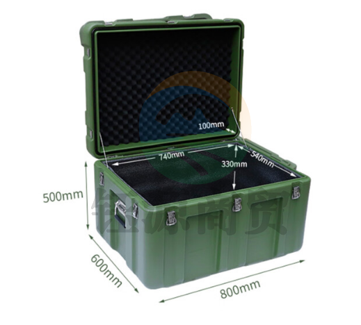 鼎阳 滚塑箱设备塑料箱仪器箱安全防护箱防震单反相机箱防水工具箱 空箱800×600×500