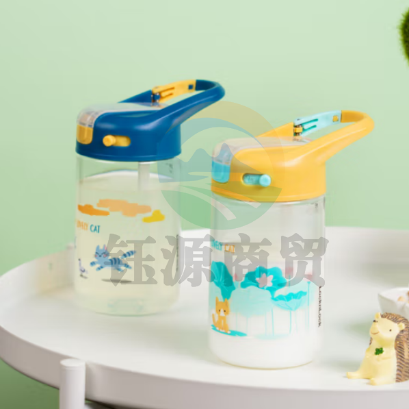 乐扣乐扣（LOCK&LOCK）ABF771 手拎儿童水杯夏季塑料吸管杯 Tritan材质运动水杯430ml 颜色备注