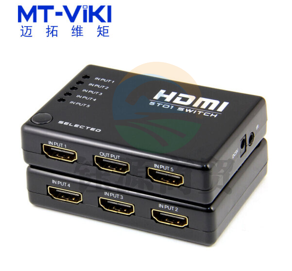 迈拓维矩（MT-viki） hdmi切换器二进一出分配器 二进四出 3进1出 2进2出 4进2出 塑料外壳 5进1出（MT-SW501S） 默认