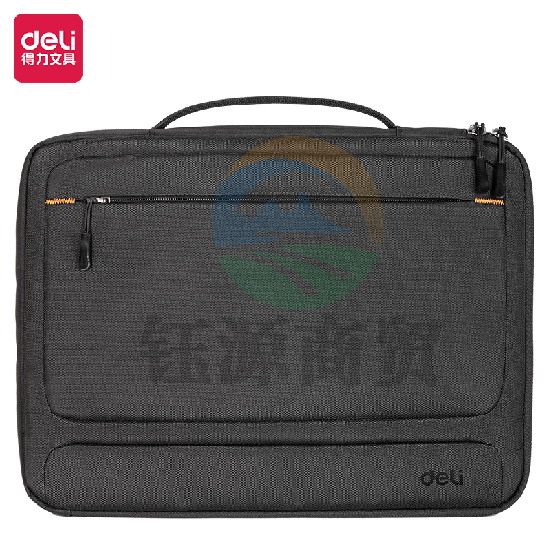 得力BG116成人包袋系列双条杠撞色内胆包(黑)(个)