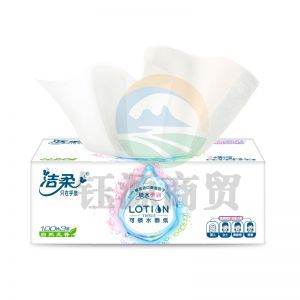 洁柔 JH080-05 柔润(柔滑)盒装纸面巾 100抽*3层*3盒/提