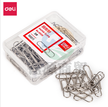 得力0025回形针(100枚/盒)     WLSZ01031603147293