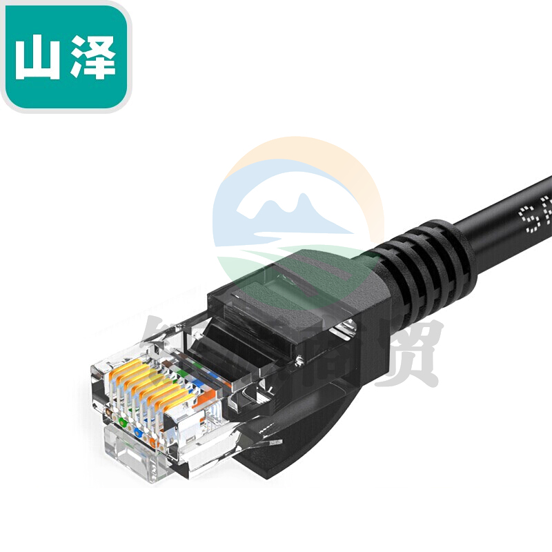 山泽(SAMZHE)HBL-6450六类千兆网络跳线宽带线黑色45米