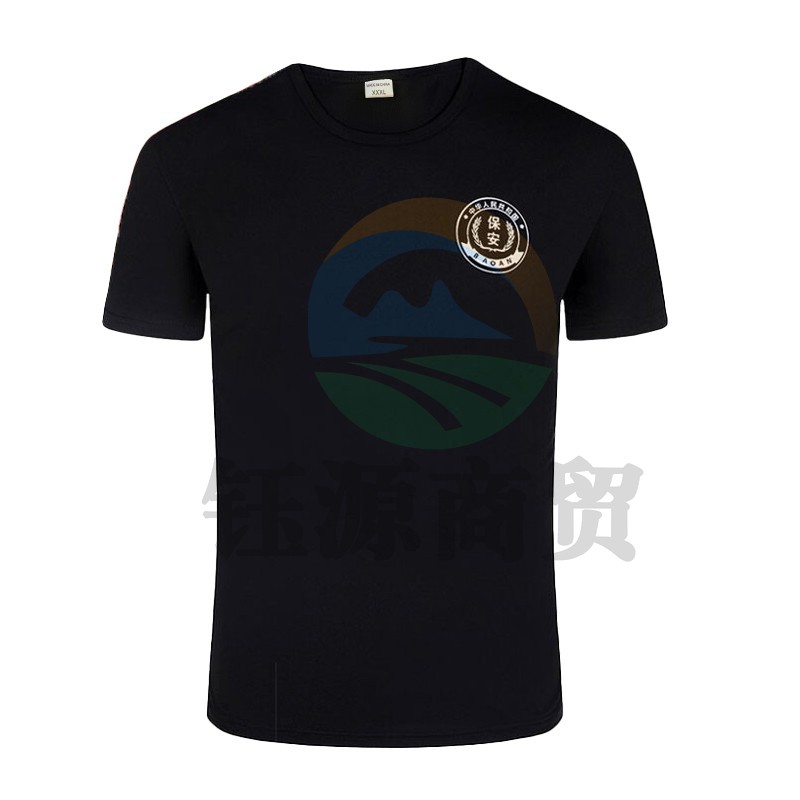 神龙 保安短袖t恤 骑手服 军迷夏装体恤 安保特勤工作服 物业工服 夏季体能训练服 厂家直发