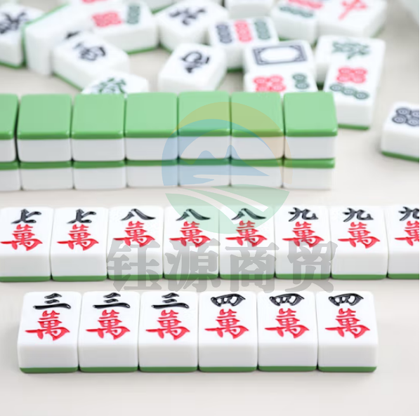 尚客诚品 麻将牌42mm手搓一级正品高档家用竹丝大号绿色(图案随机)铝箱装