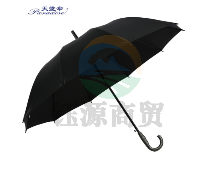 天堂伞 193E 半自动 长柄伞 易甩干 加大商务伞直柄晴雨伞 蓝色