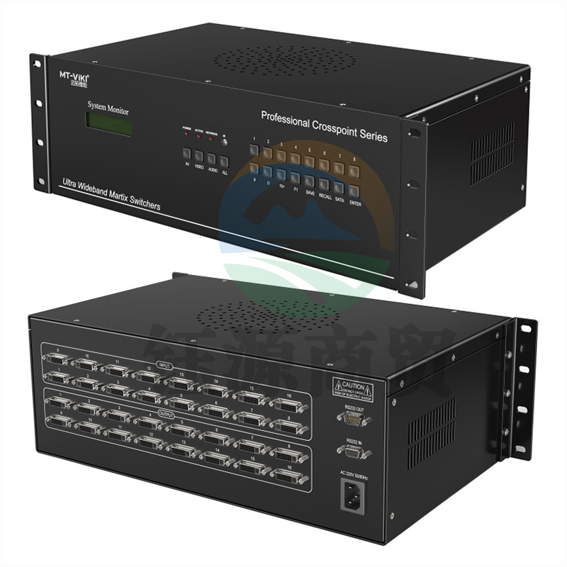 迈拓维矩MT-DV1616 dvi矩阵16进16出高清监控矩阵切换器视频矩阵主机