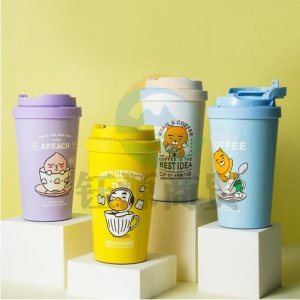 乐扣乐扣 LOCK&LOCK 400ml白色 LHC3271 316不锈钢大容量保温杯 遇见元气弹跳咖啡杯